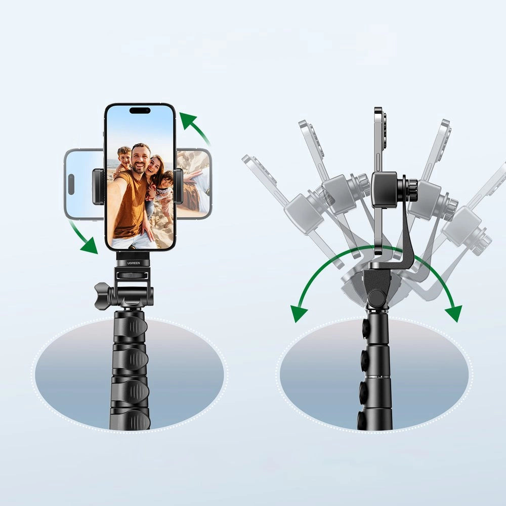 Ugreen LP680 selfie stick with stand and Bluetooth remote control 1.8m - black_10