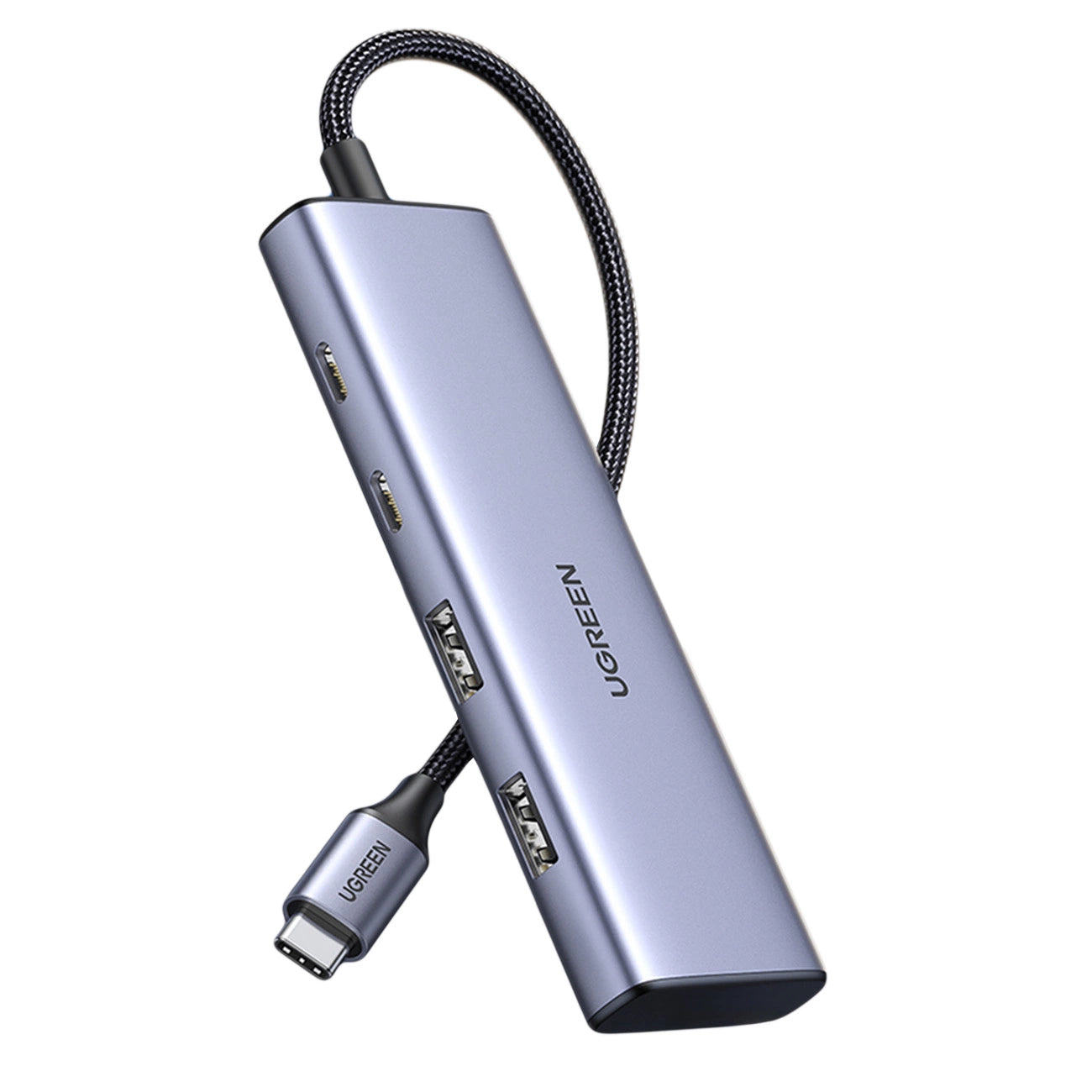 HUB USB-C - 2 x USB-A / 2 x USB-C 20 cm Ugreen CM473 - gray_0