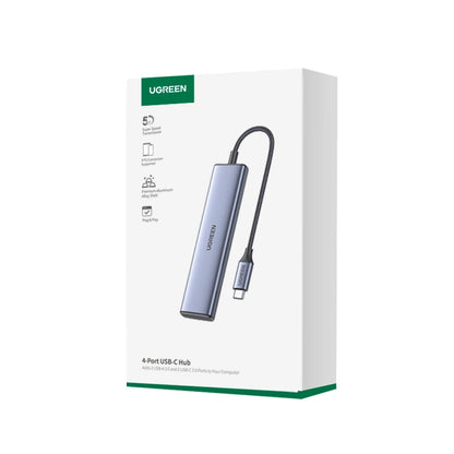 HUB USB-C - 2 x USB-A / 2 x USB-C 20 cm Ugreen CM473 - gray_4