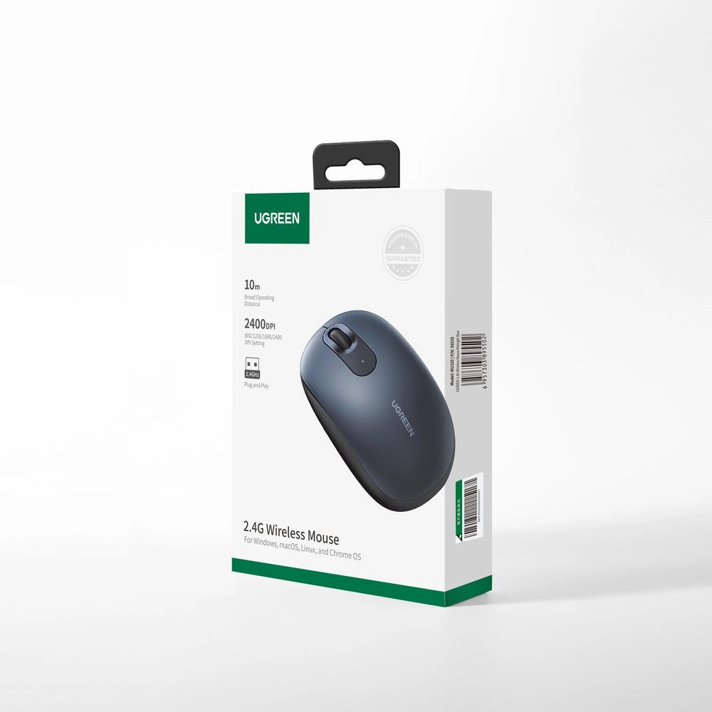 Ugreen MU105 2.4GHz USB wireless mouse - navy blue_4