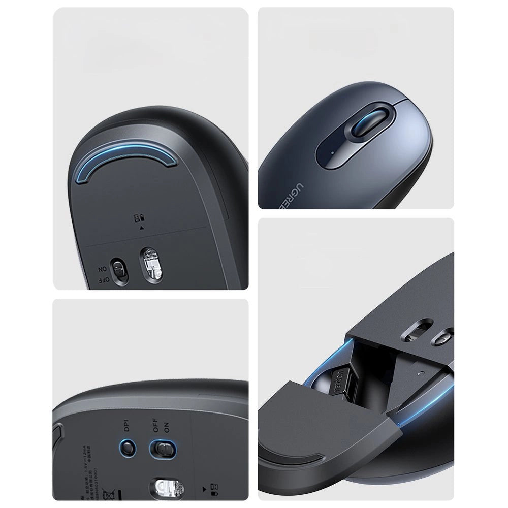 Ugreen MU105 2.4GHz USB wireless mouse - navy blue_8