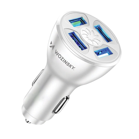Wozinsky WCCAW 50W 4x USB-A QC car charger - white_0