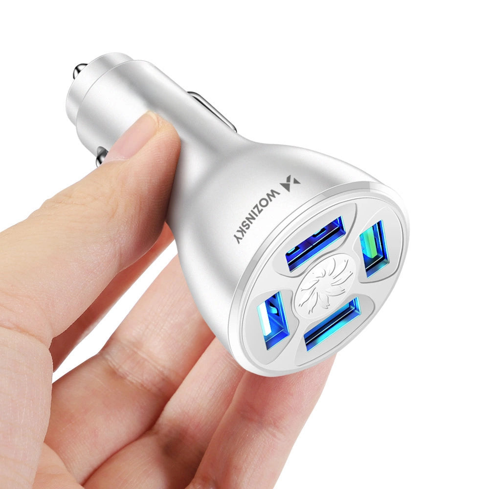Wozinsky WCCAW 50W 4x USB-A QC car charger - white_1
