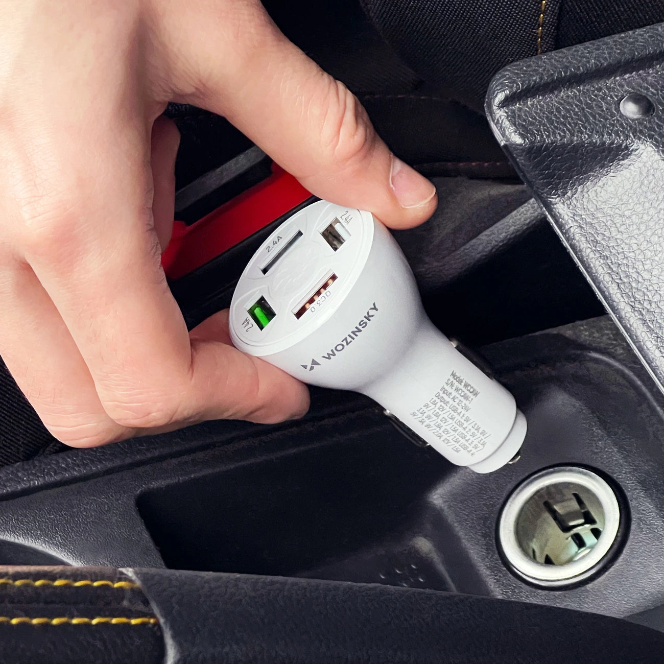 Wozinsky WCCAW 50W 4x USB-A QC car charger - white_5