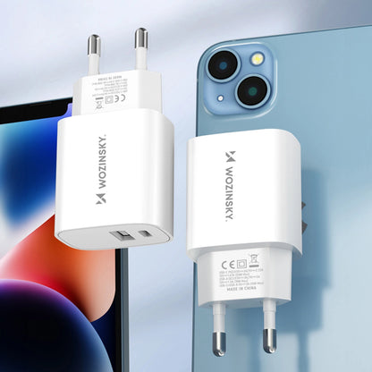 Wozinsky WGWCW USB-A USB-C 20W wall charger - white_11