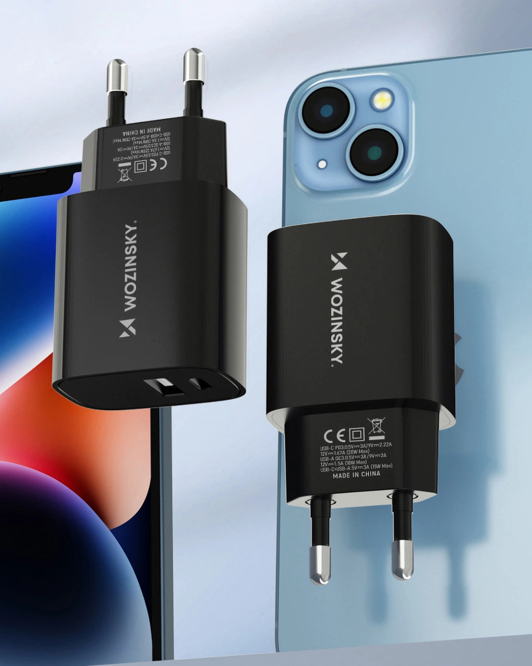 Wozinsky WGWCB USB-A USB-C 20W wall charger - black_10