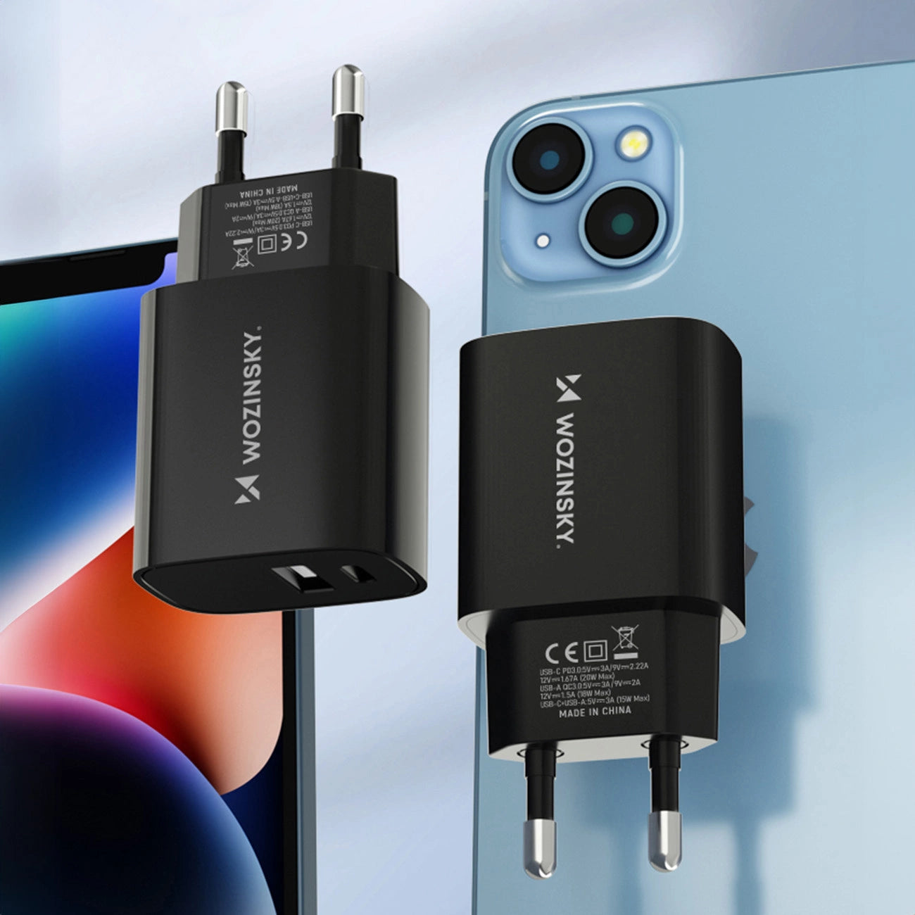 Wozinsky WGWCB USB-A USB-C 20W wall charger - black_15
