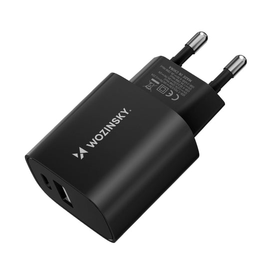 Wozinsky WGWCB USB-A USB-C 20W wall charger - black_0