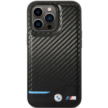 Case BMW BMHCP13X22NBCK iPhone 13 Pro Max 6.7" black/black hardcase Leather Carbon_2