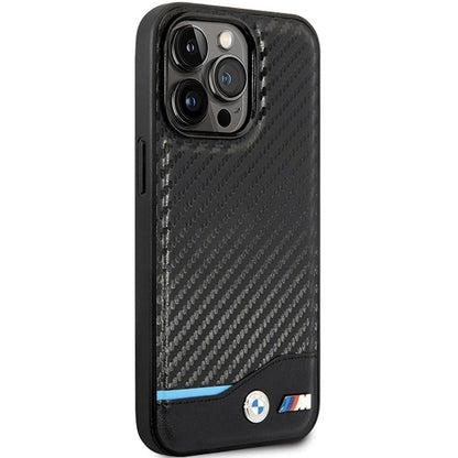 Case BMW BMHCP13X22NBCK iPhone 13 Pro Max 6.7" black/black hardcase Leather Carbon_3
