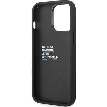 Case BMW BMHCP13X22NBCK iPhone 13 Pro Max 6.7" black/black hardcase Leather Carbon_6
