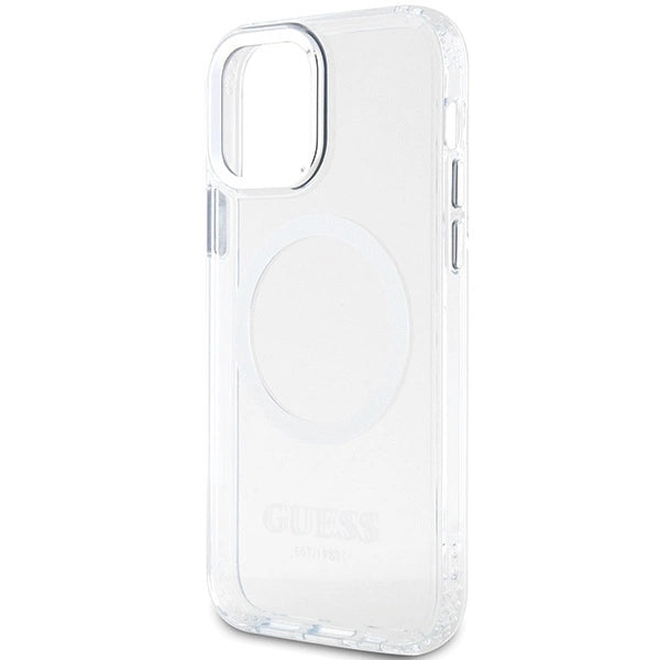Guess Metal Outline Magsafe case for iPhone 12 / iPhone 12 Pro - silver_5