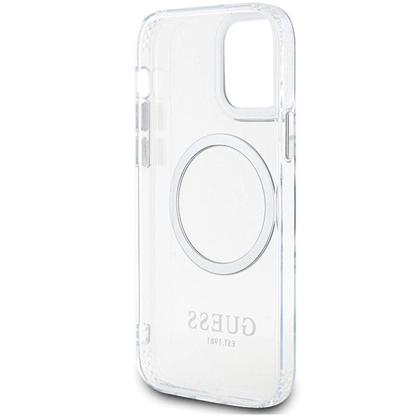 Guess Metal Outline Magsafe case for iPhone 12 / iPhone 12 Pro - silver_6