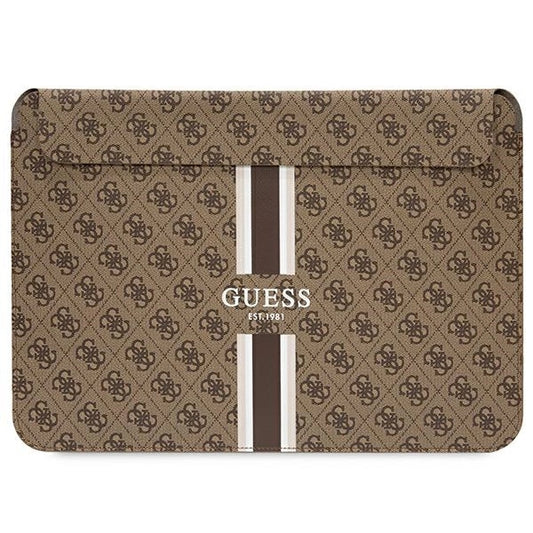 Guess 4G Printed Stripes cover for a 14" laptop - brown_0