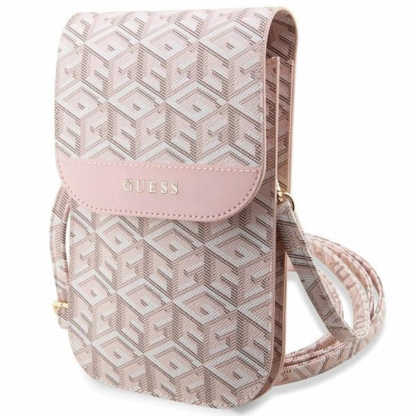 Guess Handbag GUWBHGCFSEP pink/pink GCube Stripe_0
