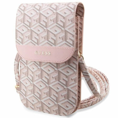 Guess Handbag GUWBHGCFSEP pink/pink GCube Stripe_0