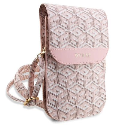 Guess Handbag GUWBHGCFSEP pink/pink GCube Stripe_2