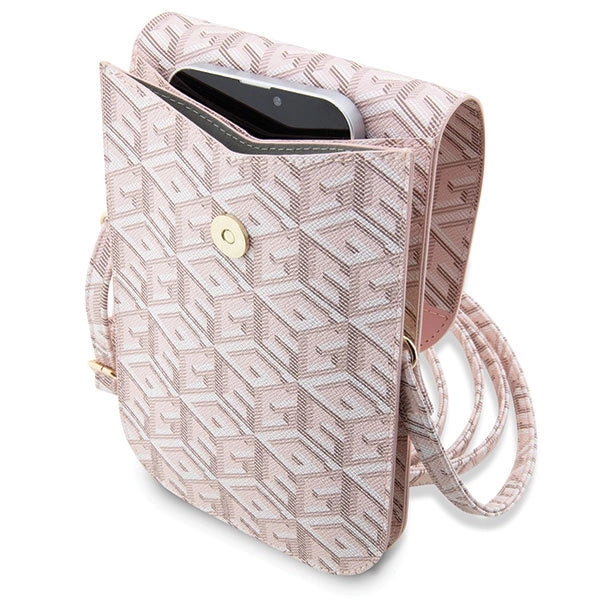 Guess Handbag GUWBHGCFSEP pink/pink GCube Stripe_3