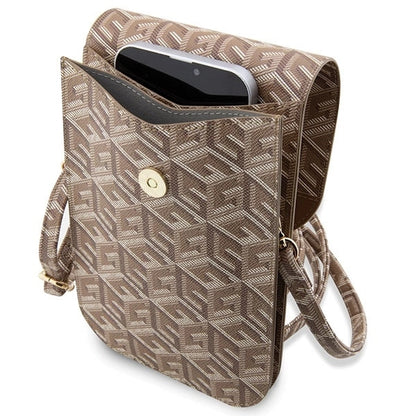 Guess Handbag GUWBHGCFSEW brown/brown GCube Stripe_3