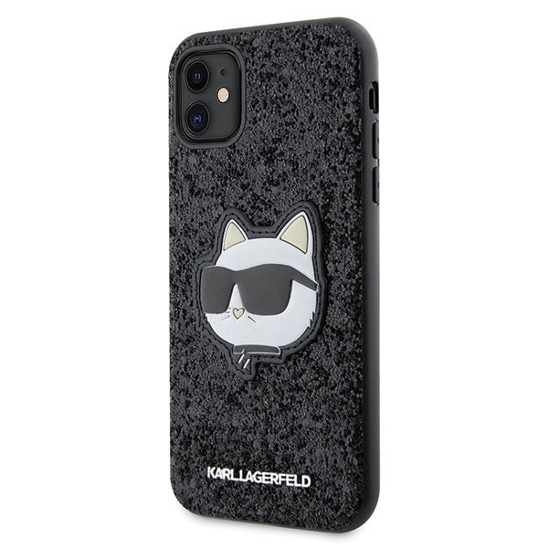 Karl Lagerfeld KLHCN61G2CPK iPhone 11 / Xr 6.1" black/black hardcase Glitter Choupette Patch_1