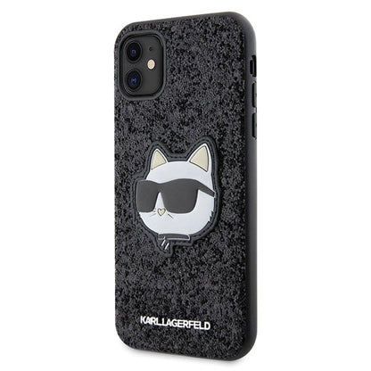 Karl Lagerfeld KLHCN61G2CPK iPhone 11 / Xr 6.1" black/black hardcase Glitter Choupette Patch_1