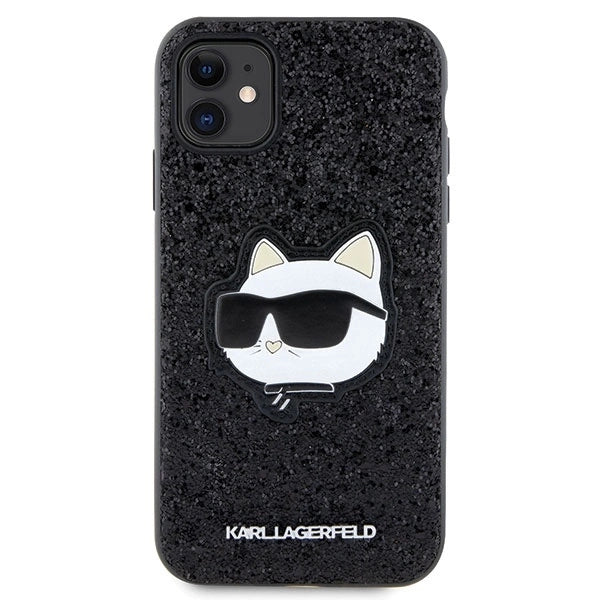 Karl Lagerfeld KLHCN61G2CPK iPhone 11 / Xr 6.1" black/black hardcase Glitter Choupette Patch_2
