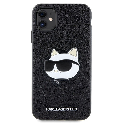 Karl Lagerfeld KLHCN61G2CPK iPhone 11 / Xr 6.1" black/black hardcase Glitter Choupette Patch_2