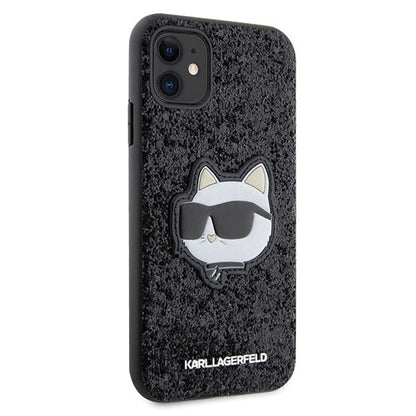 Karl Lagerfeld KLHCN61G2CPK iPhone 11 / Xr 6.1" black/black hardcase Glitter Choupette Patch_3