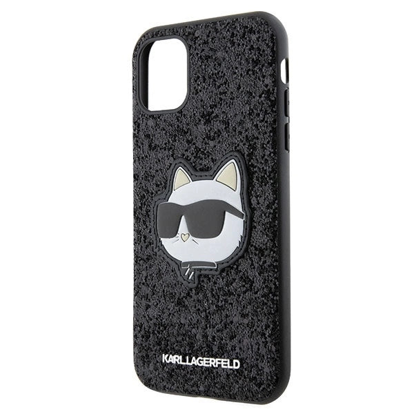 Karl Lagerfeld KLHCN61G2CPK iPhone 11 / Xr 6.1" black/black hardcase Glitter Choupette Patch_5