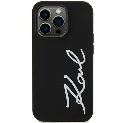 Karl Lagerfeld KLHCN61SKSVGK iPhone 11 / Xr 6.1" black/black hardcase Silicone Signature_2