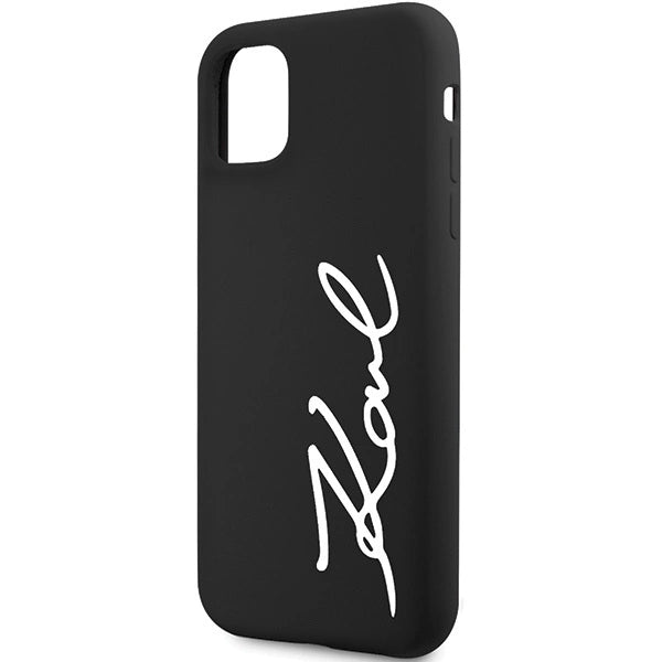 Karl Lagerfeld KLHCN61SKSVGK iPhone 11 / Xr 6.1" black/black hardcase Silicone Signature_5