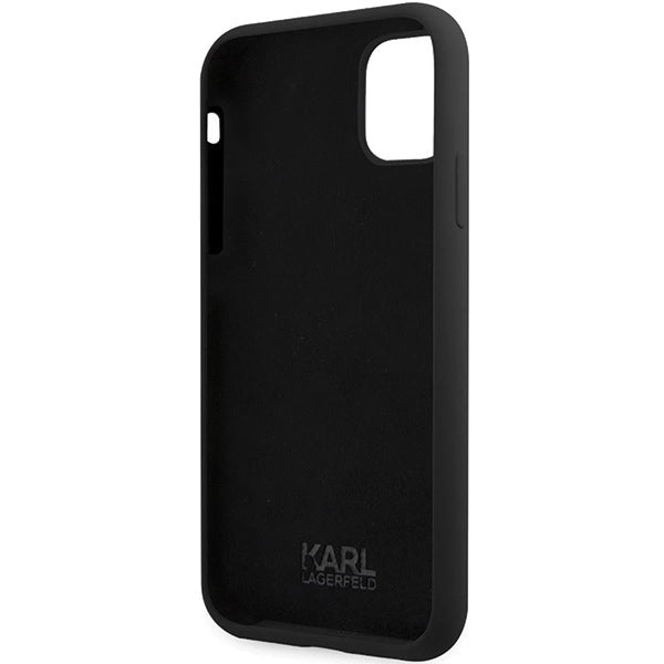 Karl Lagerfeld KLHCN61SKSVGK iPhone 11 / Xr 6.1" black/black hardcase Silicone Signature_6