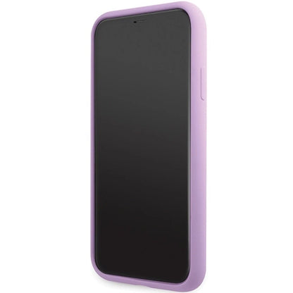 Karl Lagerfeld KLHCN61SKSVGU iPhone 11 / Xr 6.1" purple/purple hardcase Silicone Signature_4