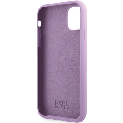 Karl Lagerfeld KLHCN61SKSVGU iPhone 11 / Xr 6.1" purple/purple hardcase Silicone Signature_6