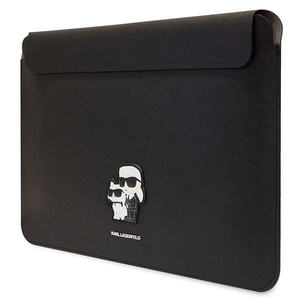 Karl Lagerfeld Saffiano Karl&amp;Choupette case for a 14" laptop - black_1