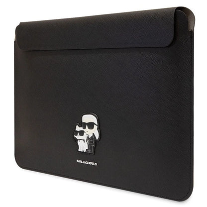 Karl Lagerfeld Saffiano Karl&amp;Choupette case for a 14" laptop - black_1