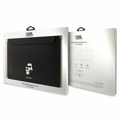 Karl Lagerfeld Saffiano Karl&amp;Choupette case for a 14" laptop - black_3