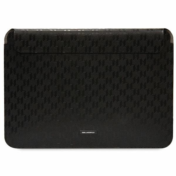 Karl Lagerfeld Saffiano Plaque case for a 14" laptop - black_0