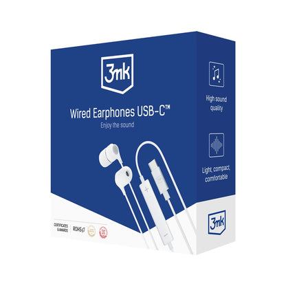 USB-C 3mk Wired Headphones - white_9
