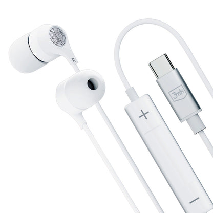 USB-C 3mk Wired Headphones - white_12