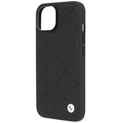 Case BMW BMHCP14S22RQDK iPhone 14 6.1" black/black Leather Quilted_5