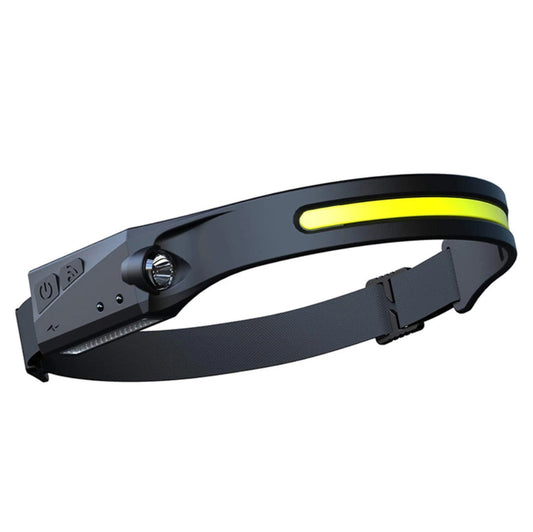 LED headlamp with IPX4 motion sensor USB-C 1200 mAh - black_0