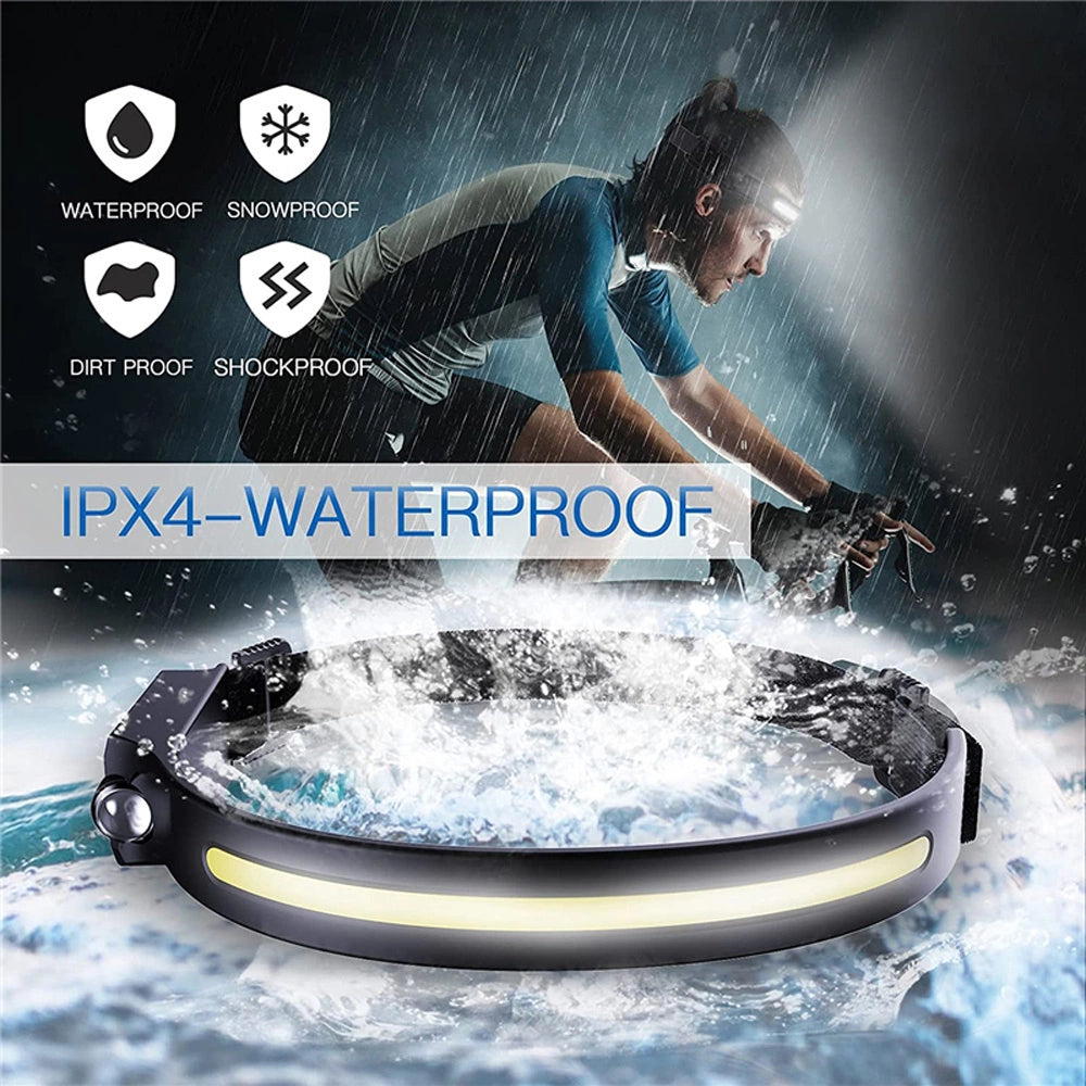 LED headlamp with IPX4 motion sensor USB-C 1200 mAh - black_19