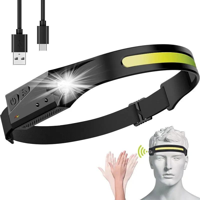 LED headlamp with IPX4 motion sensor USB-C 1200 mAh - black_3