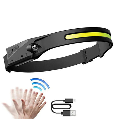 LED headlamp with IPX4 motion sensor USB-C 1200 mAh - black_4