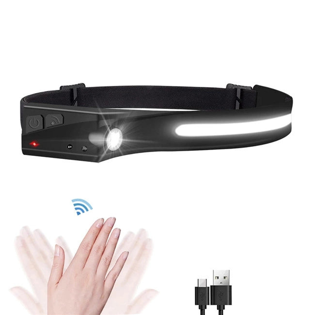 LED headlamp with IPX4 motion sensor USB-C 1200 mAh - black_5