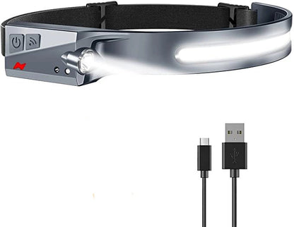LED headlamp with IPX4 motion sensor USB-C 1200 mAh - black_6
