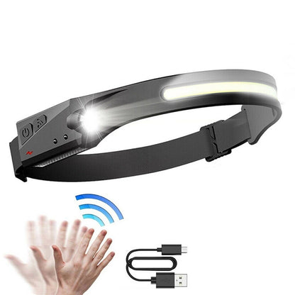 LED headlamp with IPX4 motion sensor USB-C 1200 mAh - black_7