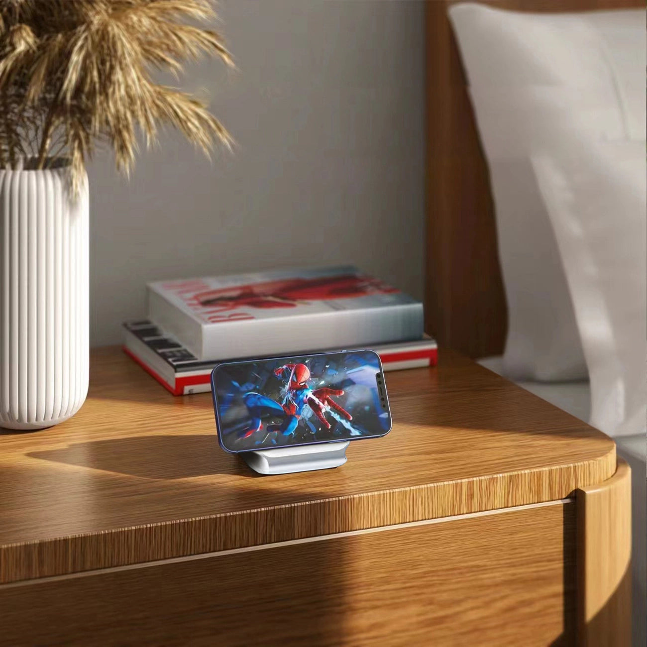 Dudao A11N 15W 3in1 Inductive Charger - White + USB-C / USB-C Cable_10