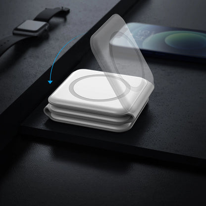 Dudao A11N 15W 3in1 Inductive Charger - White + USB-C / USB-C Cable_14